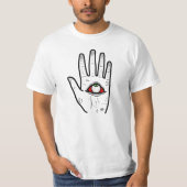 Allsehende Hand Auge T-Shirt (Vorderseite)