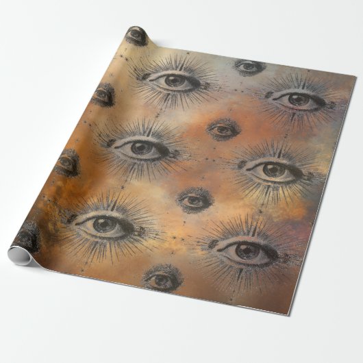 Allsehendes Auge Geschenkpapier (Ungerollt)