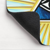 Allsehendes Auge Gottes, Pyramide, Freimaurer Mousepad (Ecke)