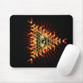 Allsehendes Auge Gottes, Pyramide, Vorsehung Mousepad (Mit Mouse)