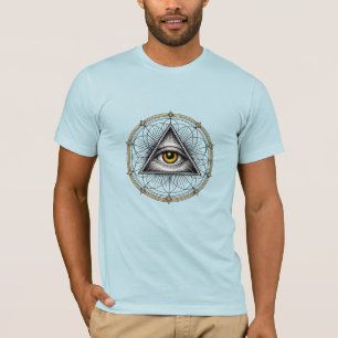 Allsehendes Auge Heilige Geometrie T-Shirt
