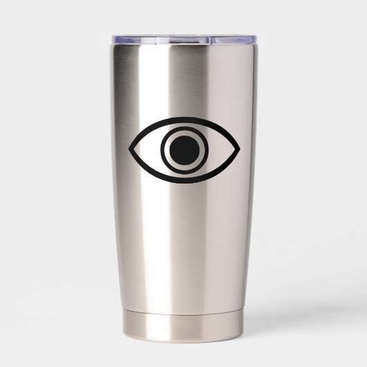 allsehendes Auge Thermobecher (Vorderseite)