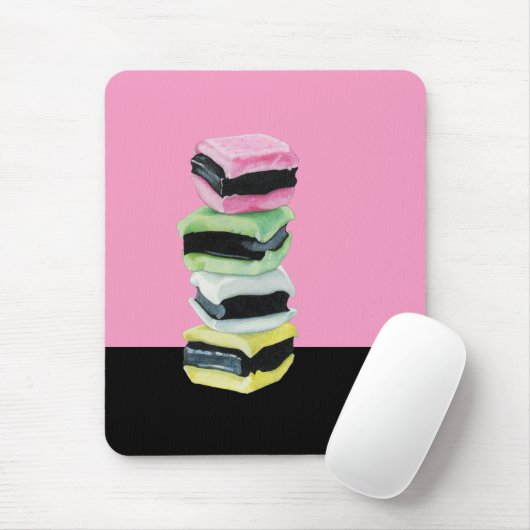 Allsorten rosa Mousepad (Mit Mouse)