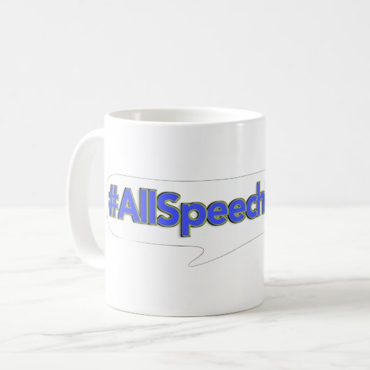 #AllSpeechMatters Tassen-Waren Kaffeetasse (Vorderseite Links)