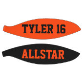 Allstar Black und Orange Personalize Basketball (Panele)