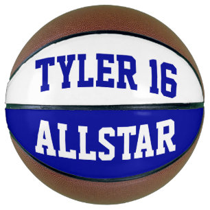 Allstar Dark Blue und White Basketball