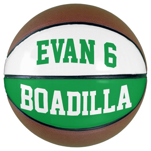 Allstar Green White Basketball (Vorderseite)