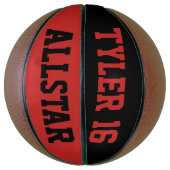 Allstar Red und Black Basketball (Vertikal)