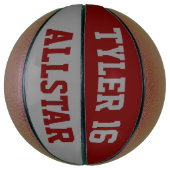 Allstar Red und Grau Basketball (Vertikal)