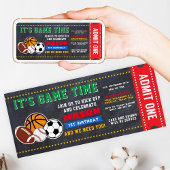 Allstar Sport Ticket Geburtstag Einladung