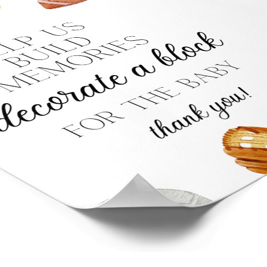 Allstar Sports Baby Duschgel 12x18 Poster (Ecke)