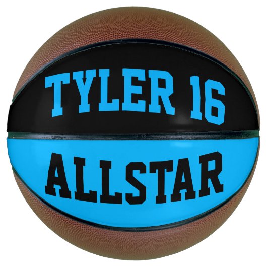 Allstar Türkis und Schwarz Basketball (Vorderseite)