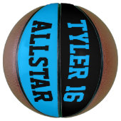 Allstar Türkis und Schwarz Basketball (Vertikal)