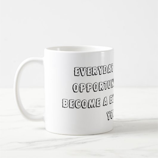 Alltag - besser für dich selbst kaffeetasse (Links)