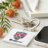 Alltag bin ich Mutter", lustige Mama Schlüsselanhänger (Vorderseite rechts)