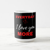 Alltag ich Liebe Sie mehr Kaffeetasse (Mittel)