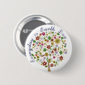 Alltag ist der Tag der Erde Button (Vorne & Hinten)