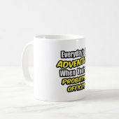 Alltag ist ein Abenteuer .. Beauftragter Kaffeetasse (Vorderseite Links)