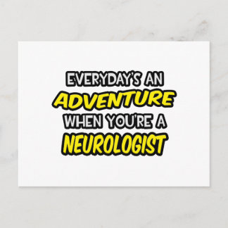 Alltag ist ein Abenteuer ... Neurologe Postkarte