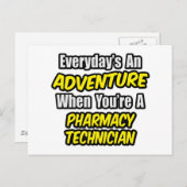 Alltag ist ein Abenteuer .. Pharmazeutischer Unter Postkarte (Vorne/Hinten)
