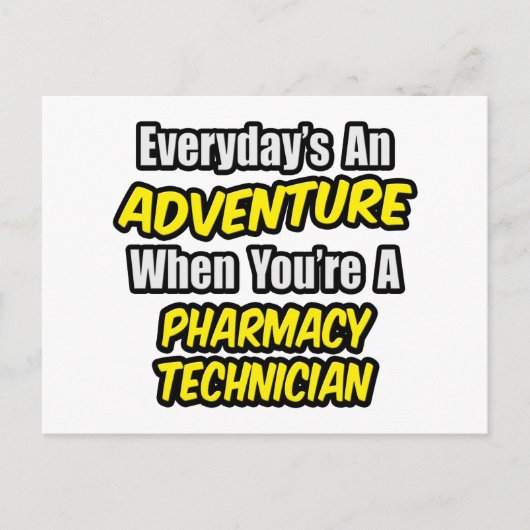 Alltag ist ein Abenteuer .. Pharmazeutischer Unter Postkarte (Vorderseite)