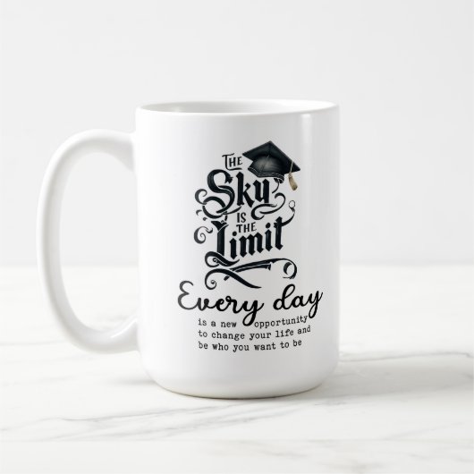 Alltag ist eine neue Chance Kaffeetasse (Links)