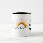 Alltägliche Drucke mit persönlicher Bedeutung Zweifarbige Tasse (Mittel)