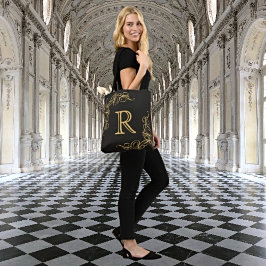 Alltägliche Eleganz: Personalisiertes Goldmonogram Tasche