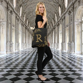 Alltägliche Eleganz: Personalisiertes Goldmonogram Tasche
