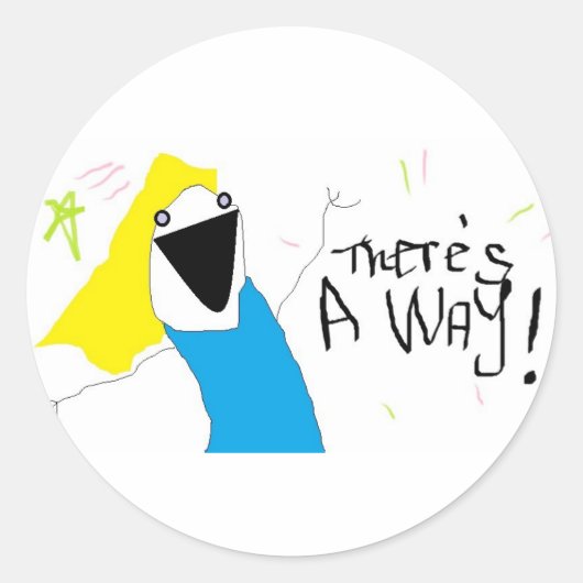 Alltägliche Erinnerungen, Ermutigung, Gewinn, Sie Runder Aufkleber (Vorderseite)