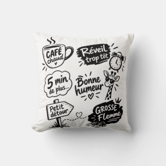 Alltägliche Freuden in Doodles Kissen