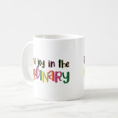 Alltägliche Freuden Kaffeetasse (Vorderseite Links)