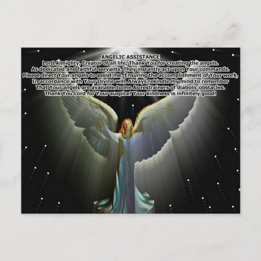 Alltägliche Gebete und Quotes Postkarte (Vorderseite)