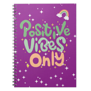 Alltägliche Inspiration "nur positive Bilder" Notizblock