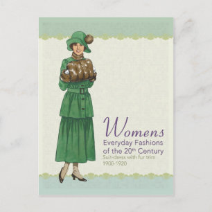 Alltägliche Mode: Suite Dress Postkarte