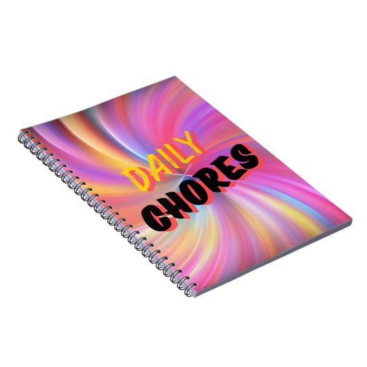 Alltägliche Routinen: Tägliches WahlNotebook Notizblock (Rechte Seite)