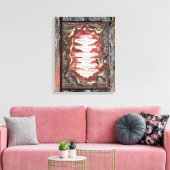 Alltägliche Stimmen Leinwanddruck (Insitu (Wohnzimmer))