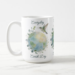 Alltäglicher Earth Day Kolibri Vogel Kaffeetasse