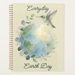 Alltäglicher Earth Day Kolibri Vogel Planer