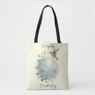 Alltäglicher Earth Day Kolibri Vogel Tasche
