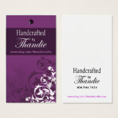 Allure Geschenkkarte Tag Business Card "Handgefert (Vorne & Hinten)