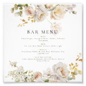 Allure - Weiße Rosen und Gipskraut Fotodruck (Vorne)