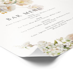 Allure - Weiße Rosen und Gipskraut Fotodruck