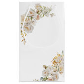 Allure - White Roses & Gipskraut Wedding Kleine Geschenktüte (Rückseite)