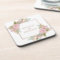Alluring Rose Vintage Dusty Pink Wedding Monogram