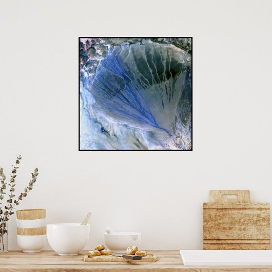 Alluvial Fan China Poster (Küche)