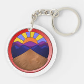 Alluvial-Fan-Logo Schlüsselanhänger (Rückseite)