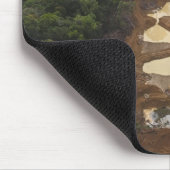 Alluvialer Goldbergbau. Regenwald, Guyana. Mousepad (Ecke)