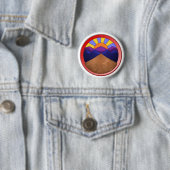 Alluvialfächer-Geologie-Logo Button (Beispiel)
