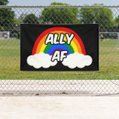 Ally AF I - LGBTQ-Flaggen Gay Trans Queer Stolz Banner (Insitu)